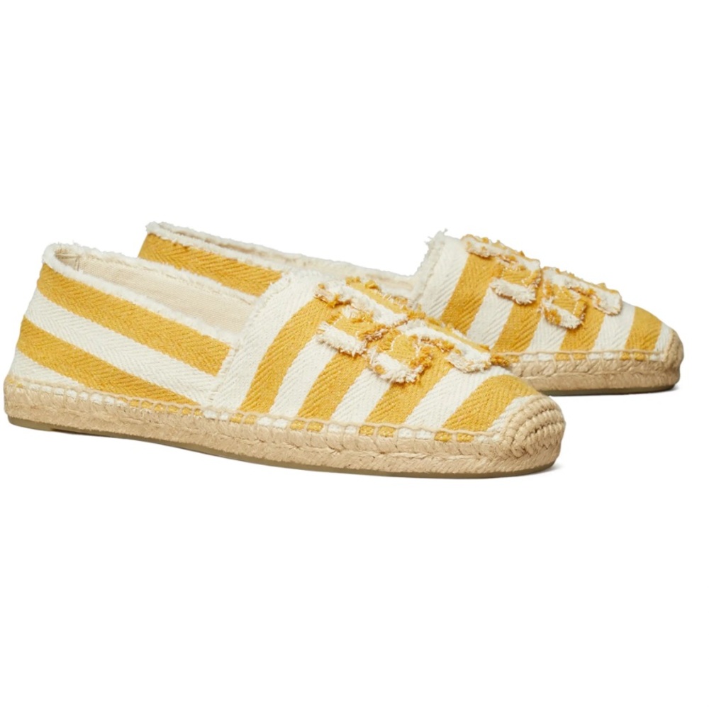 Tory Burch Women’s Fray Stripe Espadrille Flats